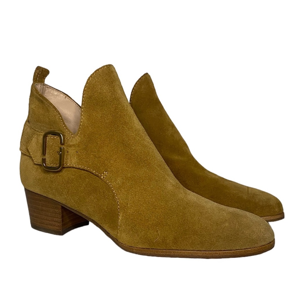 Marc Jacobs Ginger Interlock Suede Ankle Boots Size 39